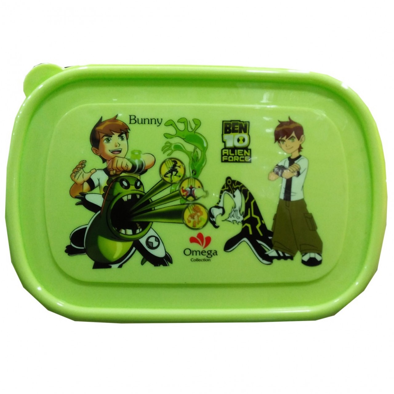 Omega Ben10 Bunny Themed Lunch box for Kids - Green